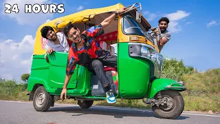 24 Hours in Auto Rickshaw Challenge | इसमें तो बहुत बुरे फंसे🤯