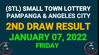 2nd Draw STL Pampanga, STL Angeles January 7 2022 (Friday) Result | SunCove Draw, Lake Tahoe Draw