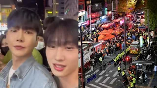 Korean Actor Lee Ji Han Last Video During the Itaewon Incident Before People Rushed in