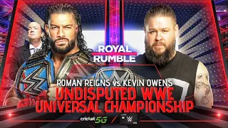 ROMAN REIGNS VS. KEVIN OWENS WWE UNDISPUTED CHAMPIONSHIP WWE ROYAL RUMBLE 2023 | WWE 2K22