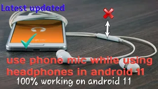 how to use phone mic while using headphones in  android 11 how to lesser audioswitch in android 11 🎤