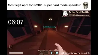 Most Legit Doors April Fools 2023 Super Hard Mode Speedrun