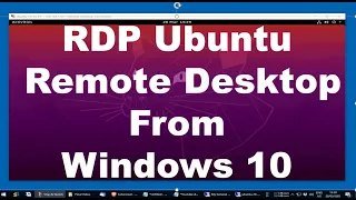 Ubuntu 20.04 Remote Desktop Access from Windows 10 with xRDP