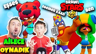 BRAWL STARS ŞARKISI! ve 3 KİŞİ AİLECE OYNADIK! | EGEMEN KAAN BEN VE EŞSES BRAWLS STARS OYNUYORUZ!