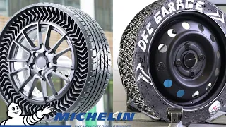 I've  made an Airless Tire like Michelin UPTIS, using windshield sealant