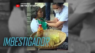 Nursing students, sumaklolo sa isang ginang na nilaslas ang leeg sa bangketa | Imbestigador