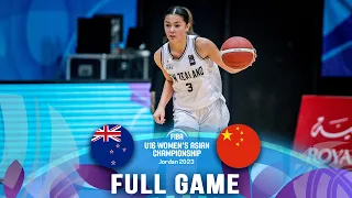 New Zealand v China | Full Basketball Game | FIBA U16 Women's Asian Championship 2023 - Division A
