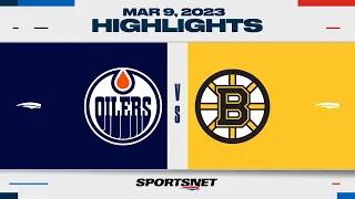 NHL Highlights | Oilers vs. Bruins - March 9, 2023