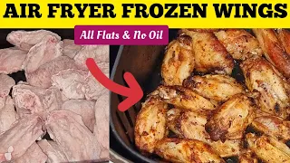 AIR FRYER FROZEN CHICKEN WINGS RECIPE . With Absolutely ZERO OIL. How to Thaw Chicken In Air fryer