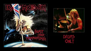 DRUMS ONLY • Iron Maiden - Hallowed Be Thy Name (Beast Over Hammersmith '82)