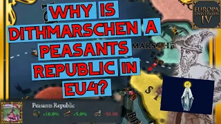 Why is DITHMARSCHEN a PEASANTS REPUBLIC in EU4?