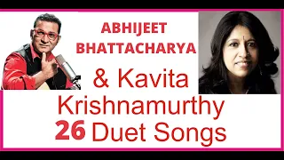 Abhijeet Bhattacharya And Kavita Krishnamurthy Duet Songs