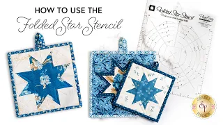 How to Use the PlumEasy Folded Star Stencil | a Shabby Fabrics Tutorial