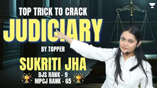 DJS  Aspirants Top Tricks to Crack Judiciary | Strategy by Topper Sukriti Jha | Judiciary World