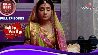 Balika Vadhu | बालिका वधू | Ep. 181 To 183 | आनंदी ने सुगना को पढ़ाई में मदद की | Full Episodes