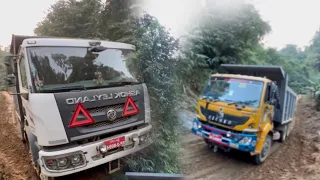 Ashok Leyland captain , Eicher Pro and Bharatbenz 10 wheel tipper at work | Offroad |Bhutan Driver