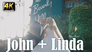 John + Linda's Wedding 4K UHD in The Beverly Hills Hotel and St Vicente De Paul Catholic Church