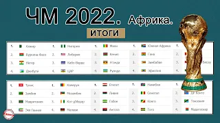 Как проходит отбор в Африке на Чемпионат мира 2022. Тур 2. Результаты. Расписание. Таблицы.