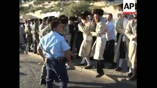 Ultra-Orthodox Jews protest opening of car park on Jewish Sabbath