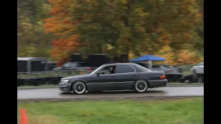 1993 LS400 Drifting a KART Track