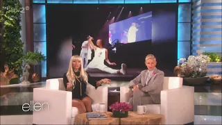 Nicki Minaj talking about her fan (barb) at The PinkPrint Tour in Durban. (Ellen Degeneres Show)