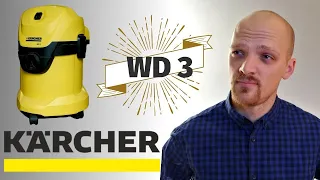 Пылесос KARCHER WD 3 - ОБРЕЧЁН стать легендой! Обзор, советы, опыт эксплуатации.