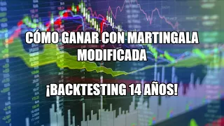 ✅Pruebo MEJOR Estrategia MARTINGALA MODIFICADA. 👍Cómo GANAR DINERO [con Sistema Martingala]