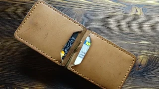 Работа с кожей. Зажим для денег. Leather money clip