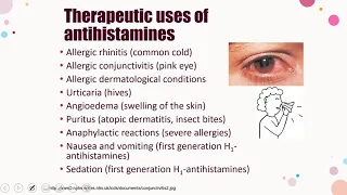 Antihistamine drugs, its Pharmacological actions,  therapeutic uses and its ADR, for undergraduates