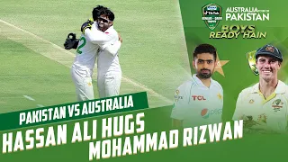 Hassan Ali Hugs Mohammad Rizwan | Pakistan vs Australia | 2nd Test Day 2 | PCB | MM2T