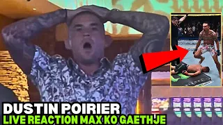 Dustin Poirier Live REACTION On Max Holloway Knocking Out Justin Gaethje At UFC 300