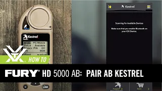 How to pair a Kestrel® 5700 Elite to the Fury® HD 5000 AB