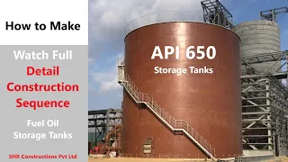 API 650 Storage Tanks Construction Sequence With Hydraulic Jacks. #tips #welder #tank