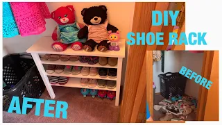 DIY Shoe Rack out of scrap wood!!!