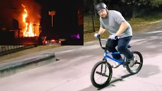 FIRE BMX SESSIONS! (Ft. An Actual Fire)