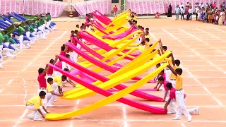 Saree drill , sports day celebration