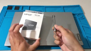 How to add a new 2.5 inch Lexar SSD to Lenovo ideapad S145 Laptop