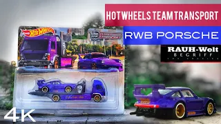 Hotwheels team transport RWB PORSCHE 930 aero lift | 4k |