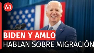 Biden agradece a México apoyar en disuadir la migración; AMLO pide no cerrar frontera