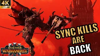 SYNC KILLS ARE OFFICIALLY BACK - All Unique Animations for Immortal Empires - Total War Warhammer 3