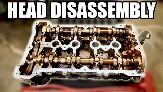 How to Completely Disassemble a Cylinder Head // JCW Forged Engine Build