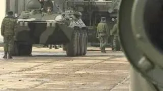 Russian army Russia Repainting military equipment vehicles for Victory Day Parade of 09 May 2010