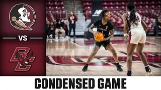 Florida State vs. Boston College Condensed Game | 2022-23 ACC Women’s Basketball