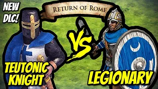 139 ELITE TEUTONIC KNIGHTS vs 200 LEGIONARIES (Return of Rome) (Total Resources) | AoE II: DE