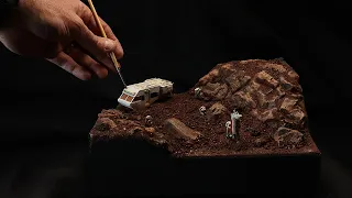 Building a Desolate Rocky Planet Diorama | A New Mineral is Found!