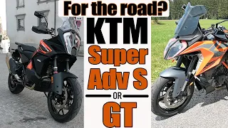 KTM 1290 Super Adventure S or Super Duke GT for sport-touring on the road? There’s a clear winner...