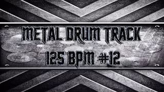 Simple Straight Metal Drum Track 125 BPM (HQ,HD)