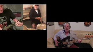 Brian May, Roger Taylor, Micha Wolf guitar and drum jam WATC   16 April 2020