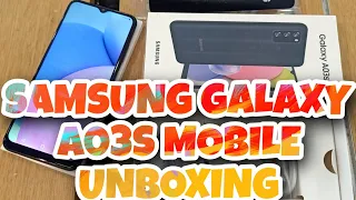 SAMSUNG GALAXY A03S MOBILE UNBOXING