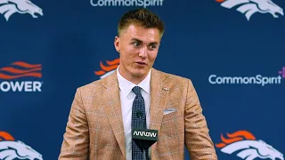 Denver Broncos QB Bo Nix SPEAKS TO THE MEDIA Following Day 2 of Rookie Minicamp!!